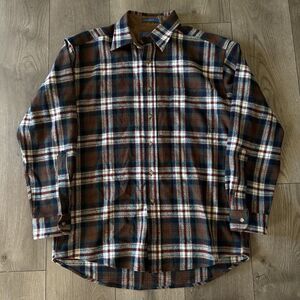PENDLETON Men’s Long sleeve Shirt Sz M Pure Virgin Wool Button Up Plaid